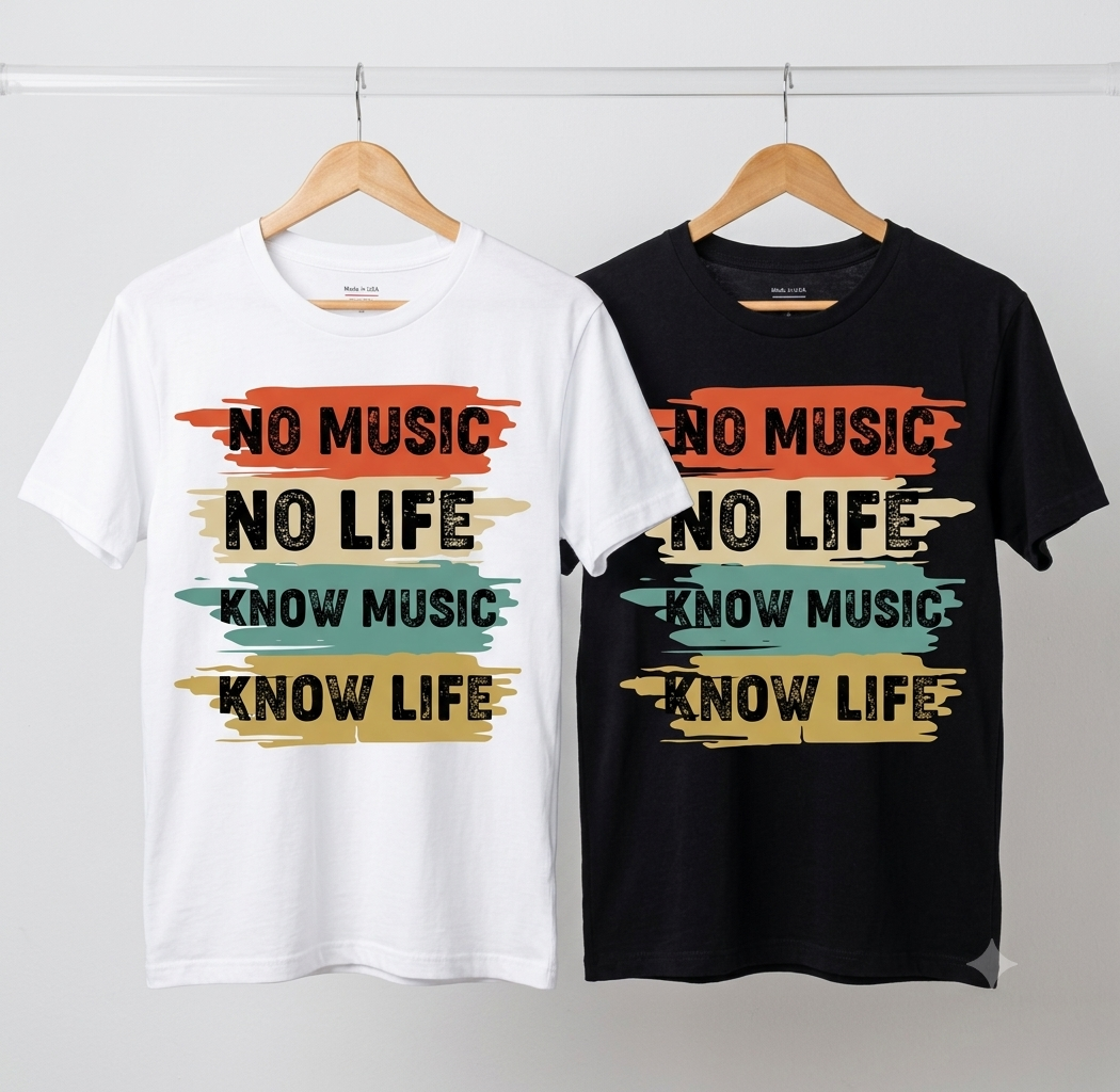 No Music No Life Know Music Know Life T-Shirt