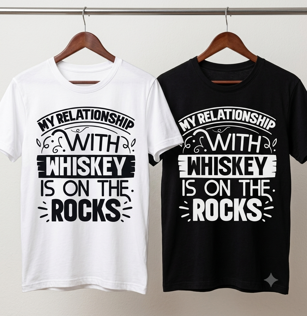 My Relationship with Whiskey is on the Rocks T-Shirt