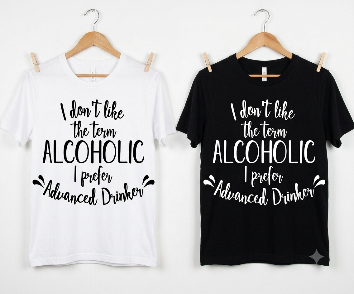 I Don't Like the Term Alcoholic I Prefer Advanced Drinker T-Shirt