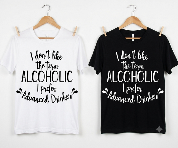 I Don't Like the Term Alcoholic I Prefer Advanced Drinker T-Shirt