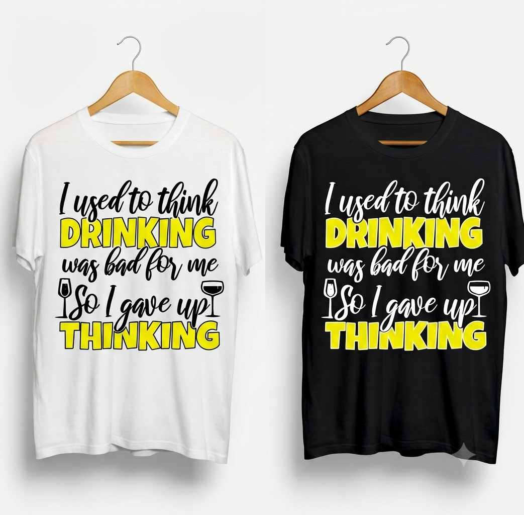 I Used to Think Drinking was Bad for Me So I Gave Up Thinking T-Shirt